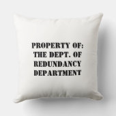 Redundancy Departmentプロパティ クッション (裏面)