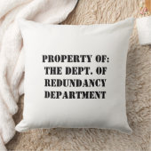 Redundancy Departmentプロパティ クッション (ブランケット)