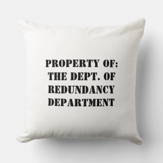 Redundancy Departmentプロパティ クッション (正面)