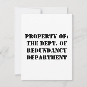 Redundancy Departmentプロパティ シーズンカード