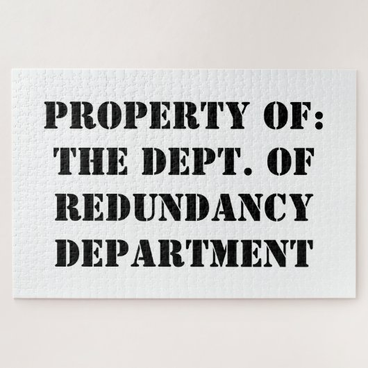 Redundancy Departmentプロパティ ジグソーパズル (横)