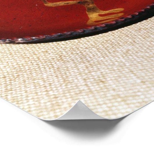 Redware cup and dish, c.1780 ポスター (角)