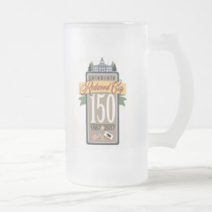 Redwood Cityの150th記念日 フロストグラスビールジョッキ