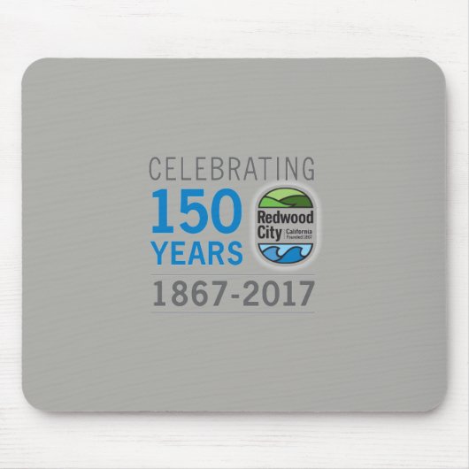 Redwood Cityの150th記念日 マウスパッド (正面)