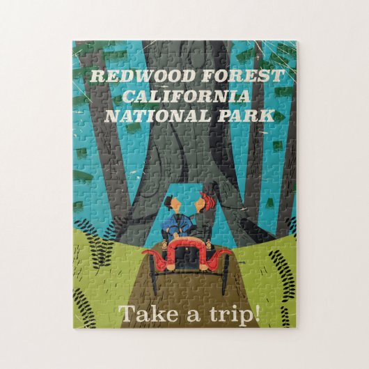Redwood Forest California National Park Travel ジグソーパズル (縦)