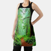 Redwood Forest Misty Tranquility Design エプロン (インサイチュ)