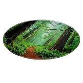 Redwood Forest Misty Tranquility Design カッティングボード (角)