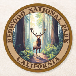 Redwood National Park California ラウンドペーパーコースター