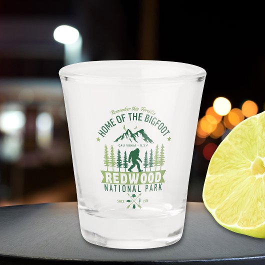 Redwood National Park California Est 1968 ショットグラス