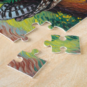 Redwood National Park Colorful Forest Owl Wildlife ジグソーパズル (側面)