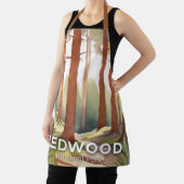 Redwood National Park | Watercolor Travel Art エプロン (インサイチュ)