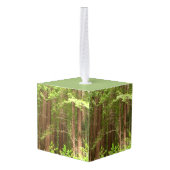 Redwood Trees at Muir Woods National Monument キューブオーナメント (裏面アングル)