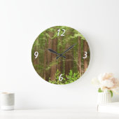 Redwood Trees at Muir Woods National Monument ラージ壁時計 (ホーム)