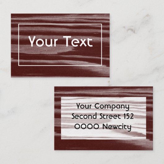 Redwood Visitenkarte 名刺 (正面/裏面)