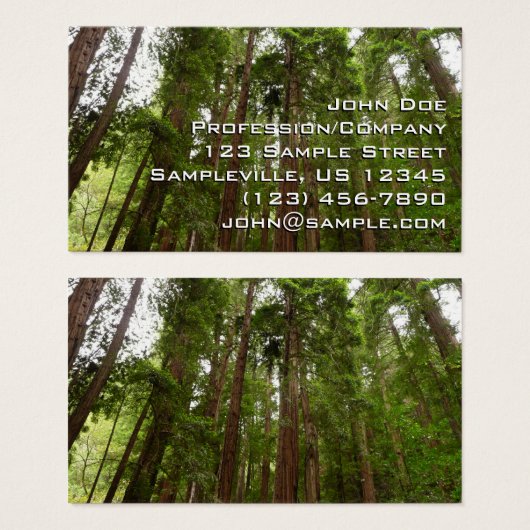 RedwoodsまでMuir Woods National Monument (正面&裏面)