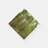 RedwoodsまでMuir Woods National Monument スタンダードカクテルナプキン (角)