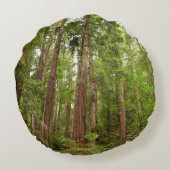 RedwoodsまでMuir Woods National Monument ラウンドクッション (裏面)