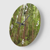 RedwoodsまでMuir Woods National Monument ラージ壁時計 (傾斜)