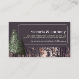 Redwoods & Barkのウェブサイ素朴結婚ト エンクロージャーカード