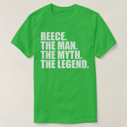 ReeceReece名Reece与え名 Tシャツ (デザイン正面)