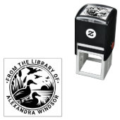 Reeds素朴ライブラリのブック名のアヒル セルフインキングスタンプ (インサイチュ)