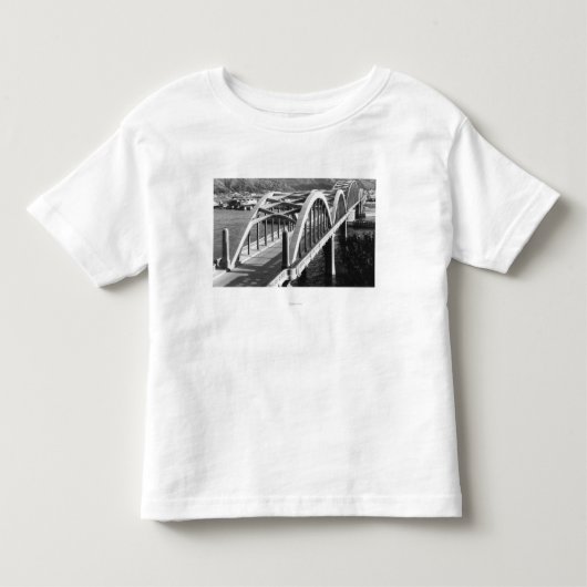 Reedsport、Umpqua上の橋のオレゴンの眺め トドラーTシャツ (正面)