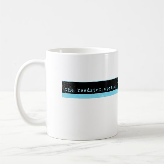 Reedsterはロゴのマグを話します コーヒーマグカップ (左)
