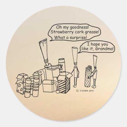 Reedzギフトクラシックラウンドステッカー ラウンドシール (正面)