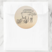 Reedzギフトクラシックラウンドステッカー ラウンドシール (バッグ)