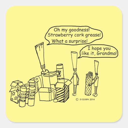 Reedzギフトススクエアステッカー スクエアシール (正面)