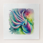 Reef squid 290924AREF127 - Watercolor ジグソーパズル (横)