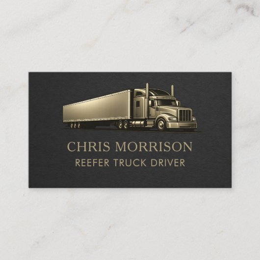 Reefer Truck Driver Professional 名刺 (正面)