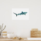 Reefshark - 抽象的なデザイン - 写真からカットアウト | ポスター (キッチン)
