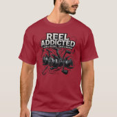 Reel Addicted | Funny Catch & Release Fishing  Tシャツ (正面)