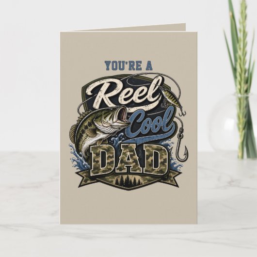 Reel Cool Dad Customize It 誕生日 カード (正面)