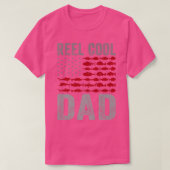 Reel Cool Dad Fishing Daddy Fish Lover Funny Fathe Tシャツ (デザイン正面)
