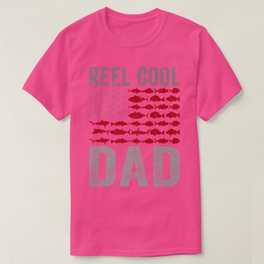 Reel Cool Dad Fishing Daddy Fish Lover Funny Fathe Tシャツ (デザイン正面)