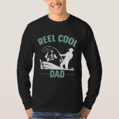 Reel Cool Dad Fishing Rure Structure Spoon Papa Da Tシャツ (正面)