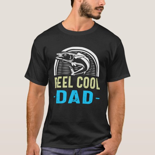 Reel Cool Dad Fishing Swordfish Fathers Day Tシャツ (正面)