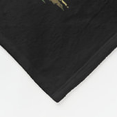 Reel Cool Grandpa Crape Fishing Camo American Flag フリースブランケット (角)