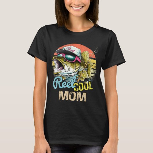 Reel Cool Mom Funny Fishing Quotes For Uncle Women Tシャツ (正面)