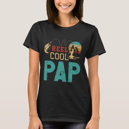 Reel Cool Pap Fishing Father’s Day Gift For Fisher Tシャツ (正面)