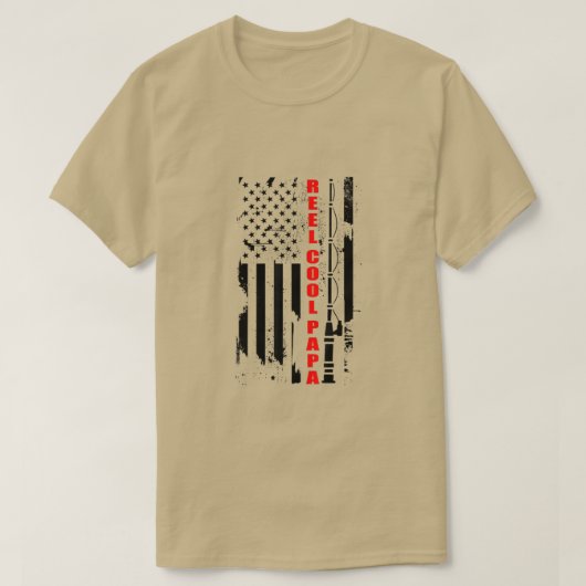Reel Cool Papa Fishing Dad Gifts Fathers Day Fishe Tシャツ (デザイン正面)