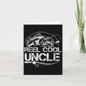 Reel Cool Uncle Fishing Daddy Fathers Day Dad For  カード (正面)