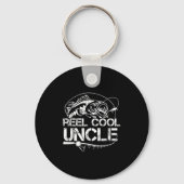 Reel Cool Uncle Fishing Daddy Fathers Day Dad For  キーホルダー (正面)