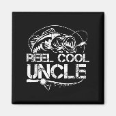 Reel Cool Uncle Fishing Daddy Fathers Day Dad For  マグネット (正面)