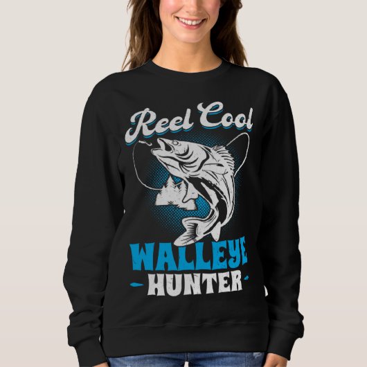 Reel Cool Walleye Hunter スウェットシャツ (正面)