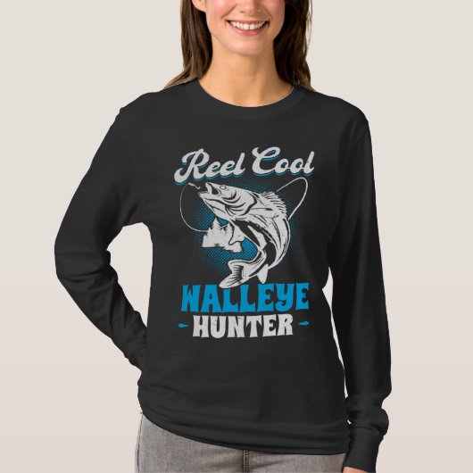 Reel Cool Walleye Hunter Tシャツ (正面)