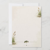 Reel Excited Bass Theme Fishing Baby Shower 招待状 (裏面)