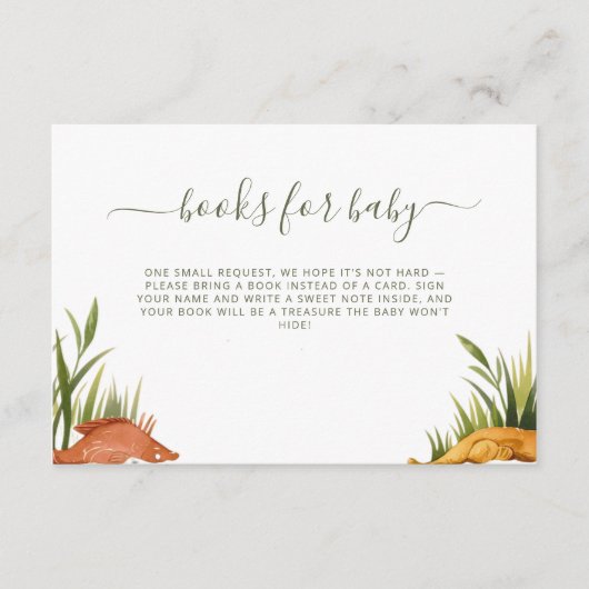 Reel Excited Fishing Books for Baby Card エンクロージャーカード (正面)